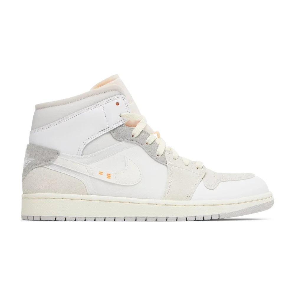 Air Jordan 1 Mid Se Craft Inside Out White Grey