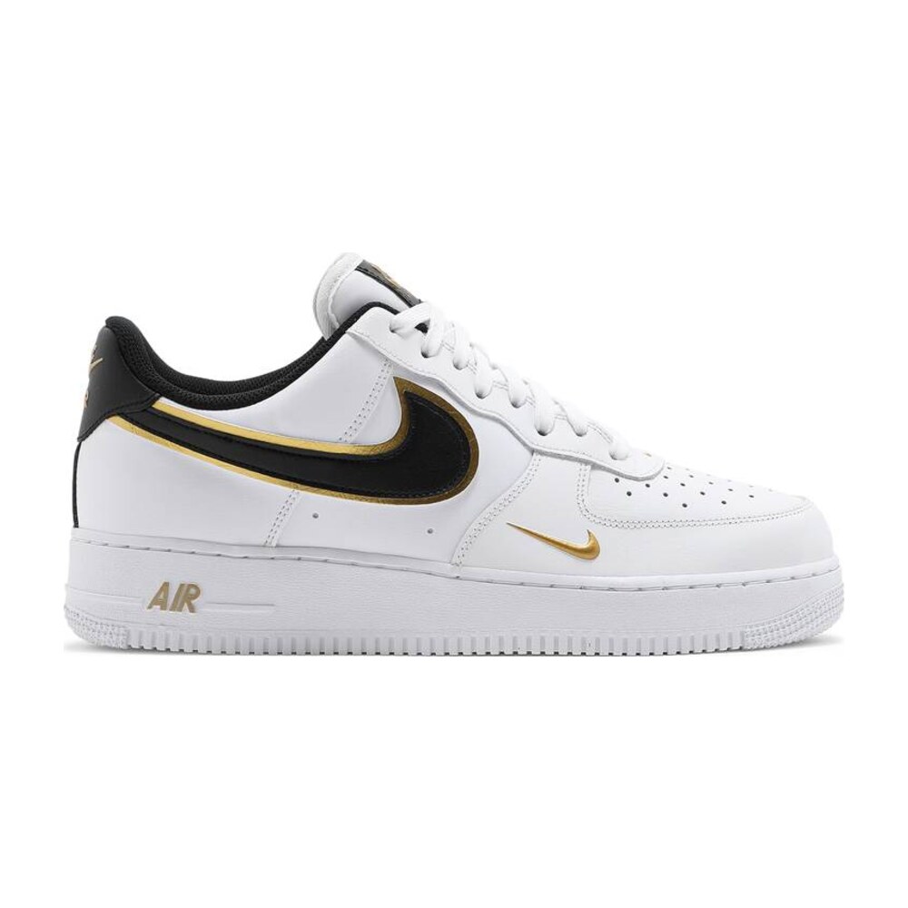 Nike Air Force 1 Low 07 Lv8 Double Swoosh White Metallic Gold