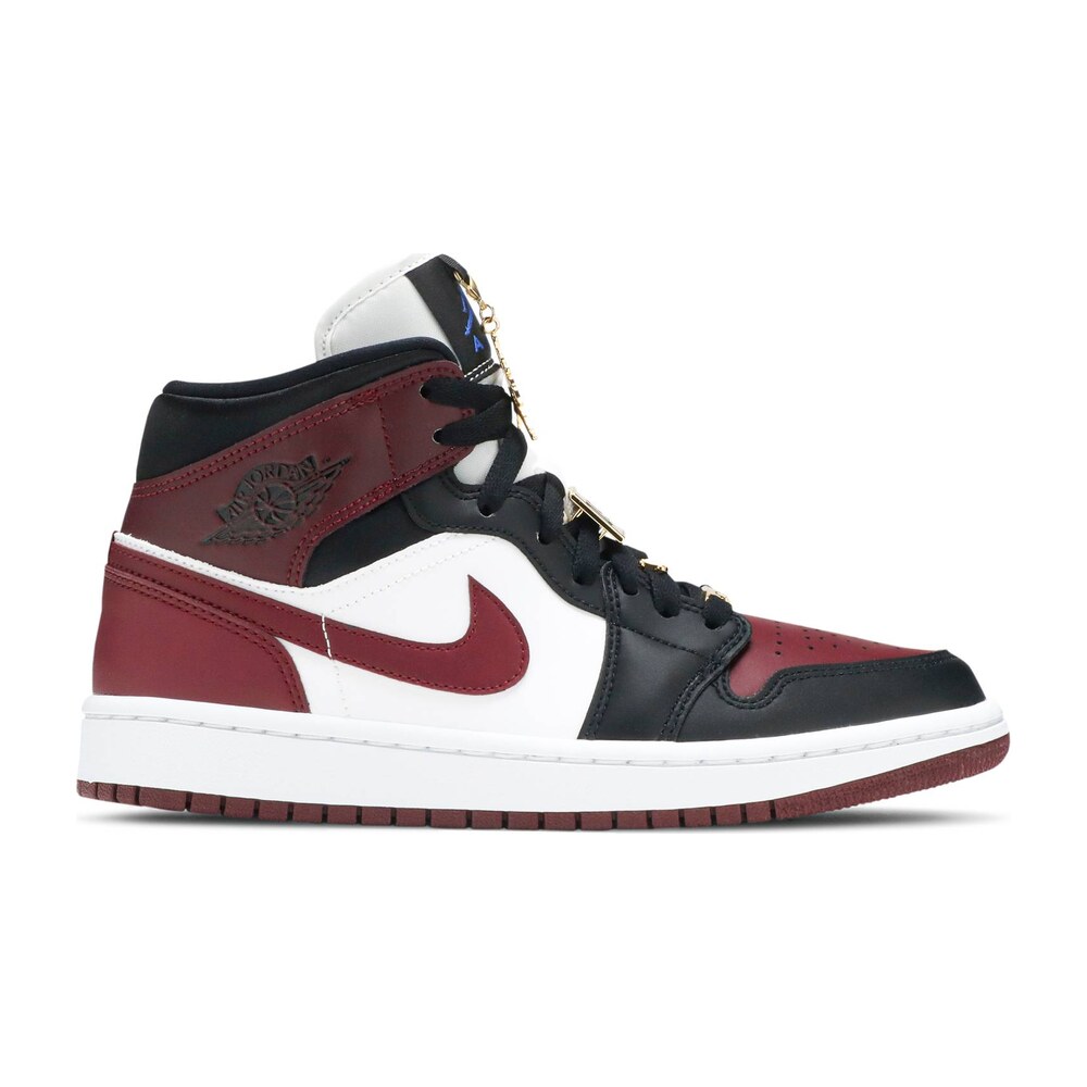 Air Jordan 1 Mid Se Black Dark Beetroot
