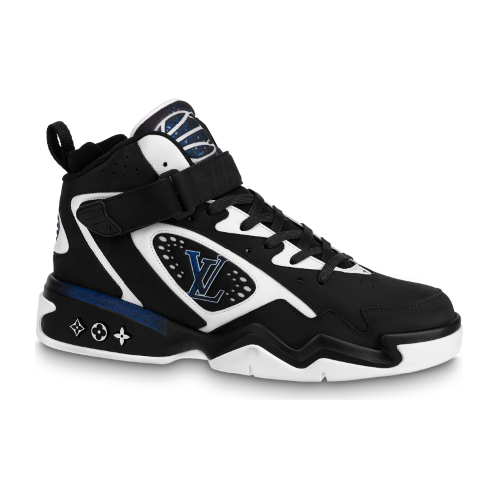 LOUIS VUITTON LV TRAINER 2 BLACK WHITE BLUE