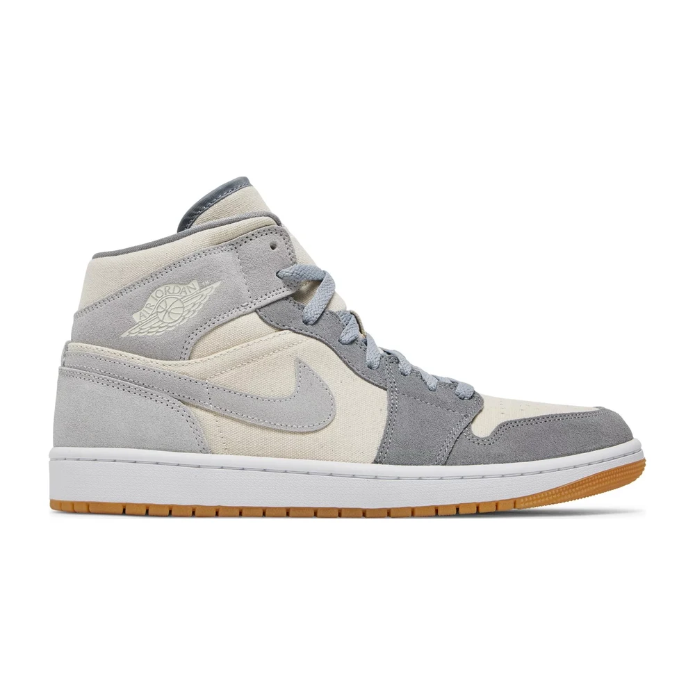 Tenis Air Jordan 1 Mid Coconut Milk Particle Grey