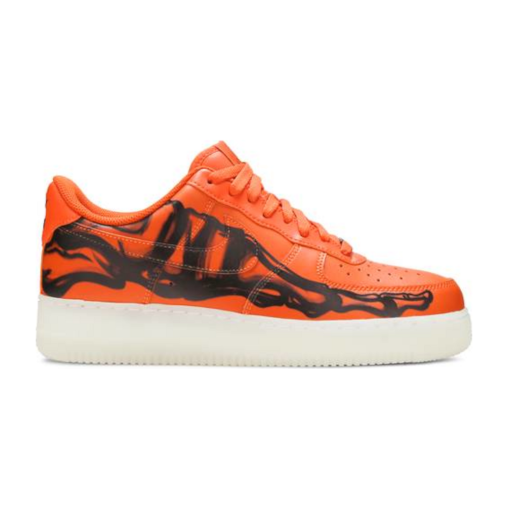 Nike Air Force 1 Low Orange Skeleton Halloween 2020