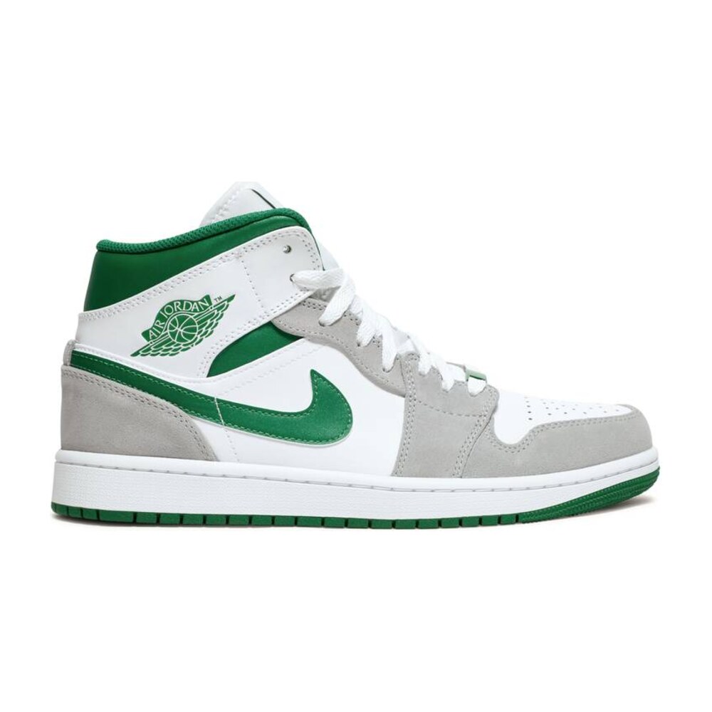 Tenis Air Jordan 1 Mid Se Grey Green