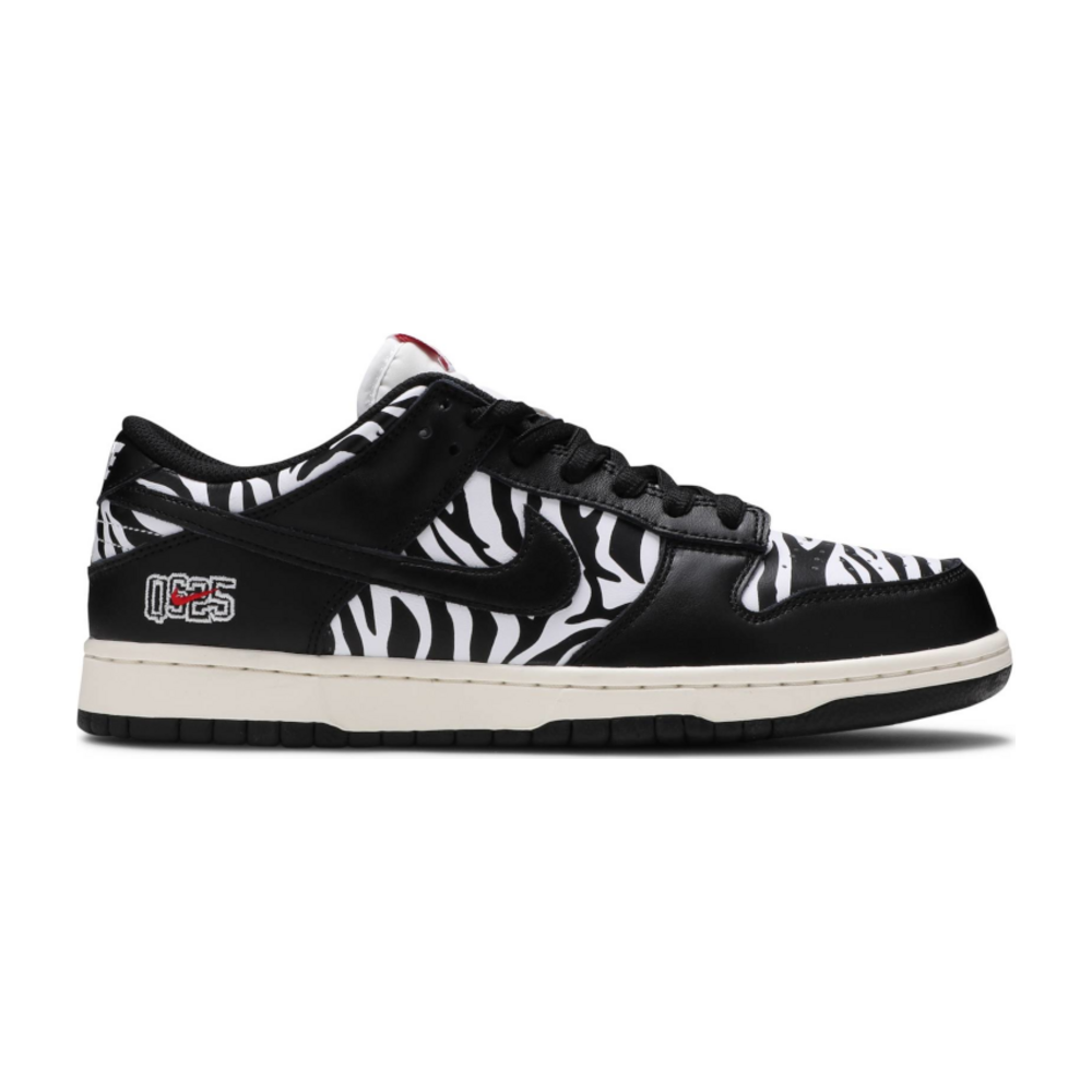 Nike Sb Dunk Low Quartersnacks Zebra