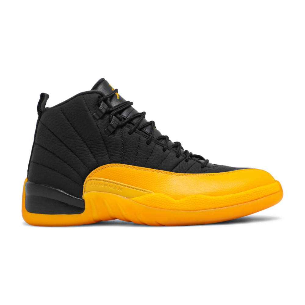 Tenis Jordan 12 Black University Gold