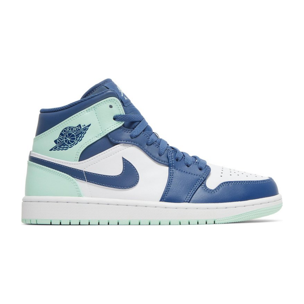 Tenis Air Jordan 1 Mid Mystic Navy Mint Foam