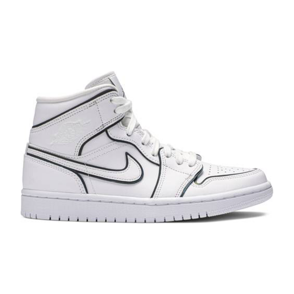 Air Jordan 1 Mid Iridescent Reflective White