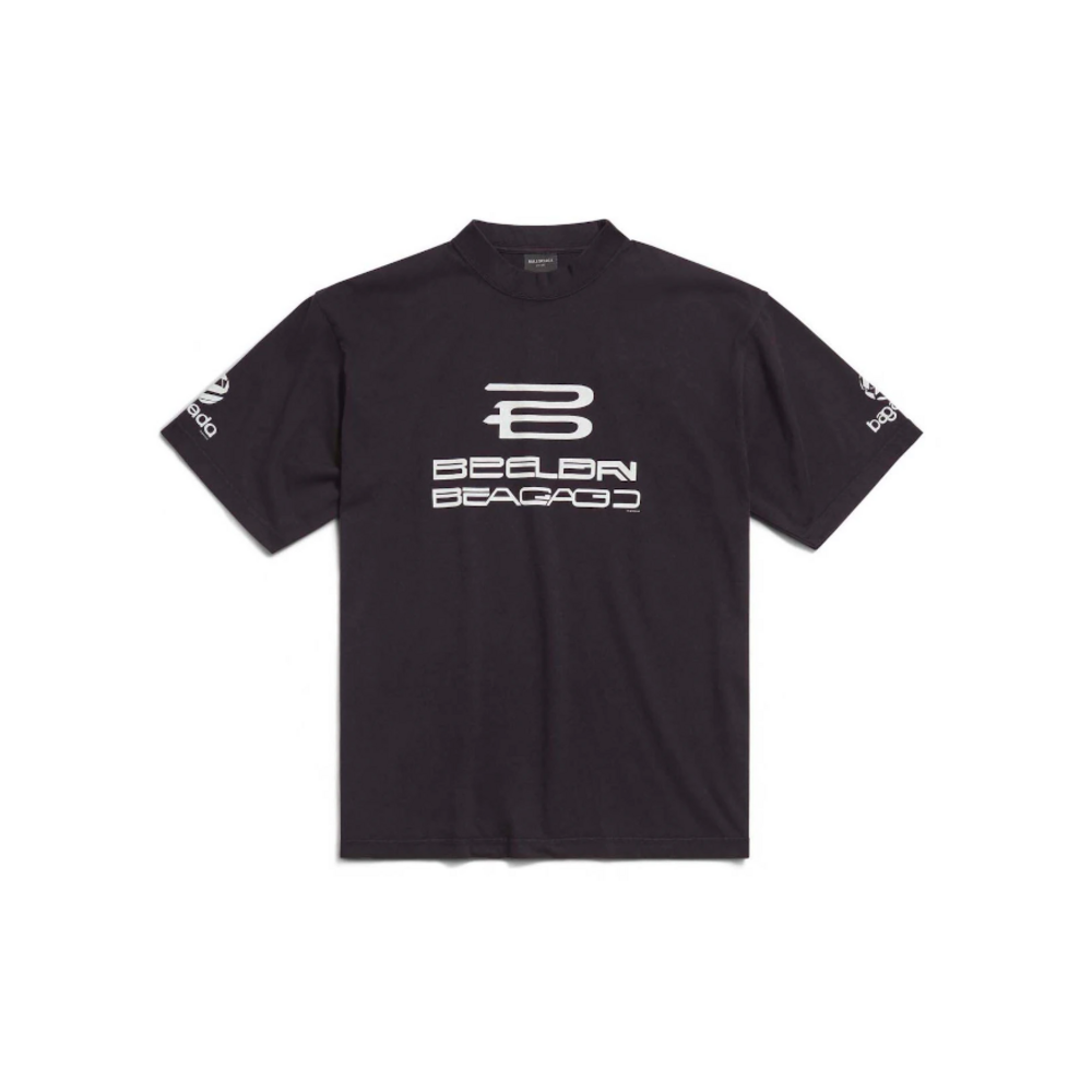 BALENCIAGA AL GENERATED MEDIUM FIT T SHIRT BLACK