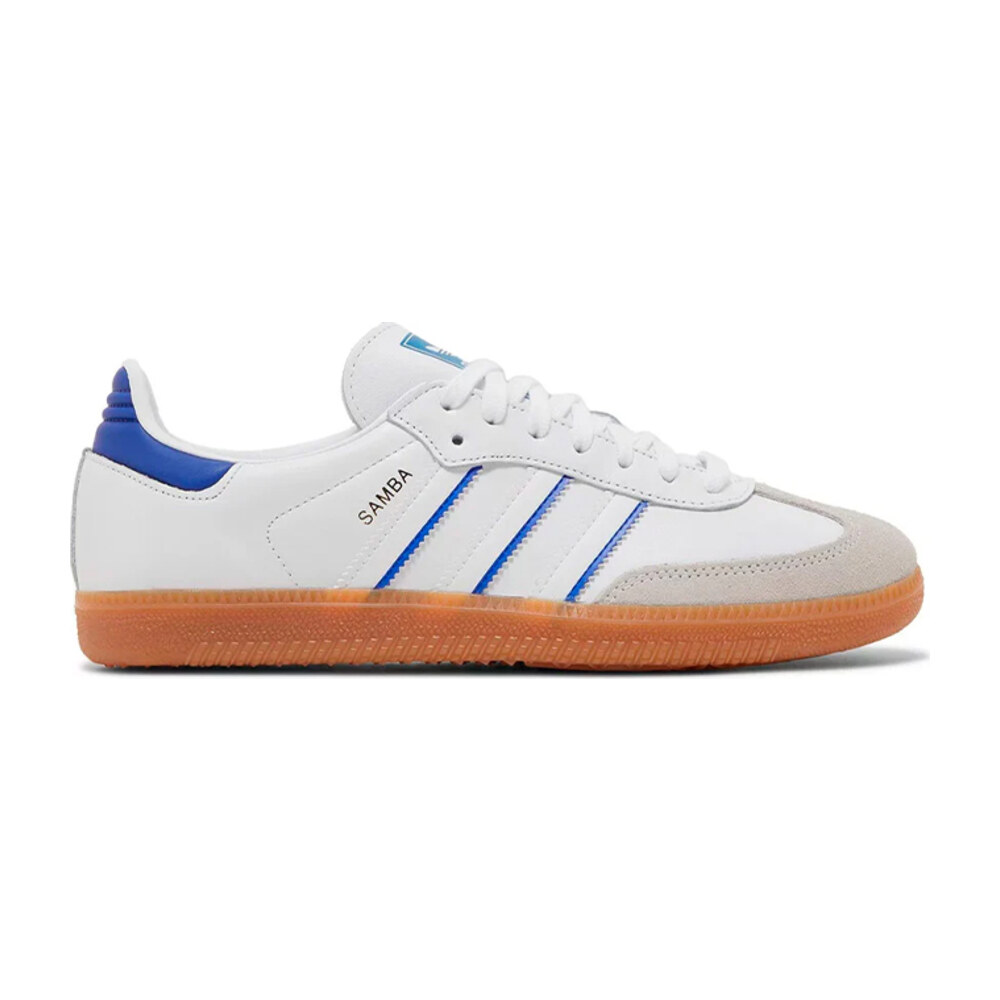 ADIDAS SAMBA LEATHER CLOUD WHITE LUCID BLUE