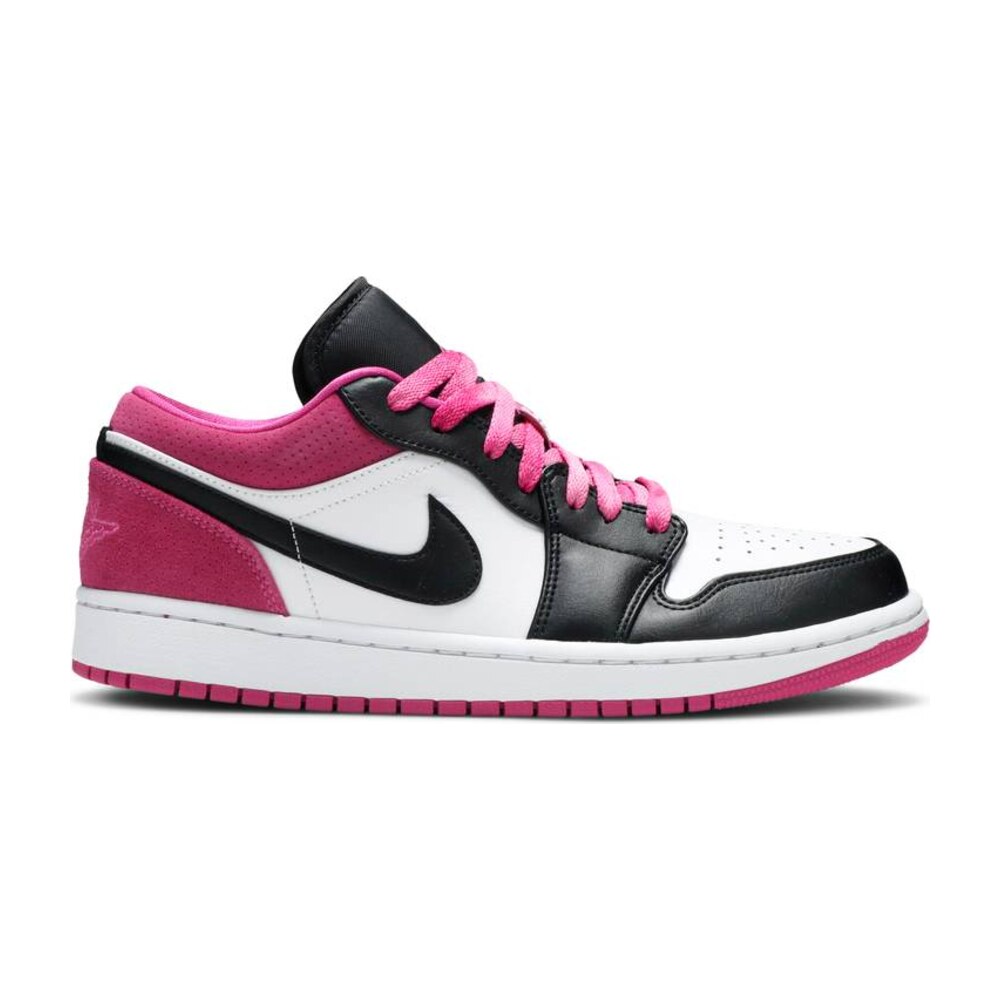Air Jordan 1 Low Black Active Fuchsia