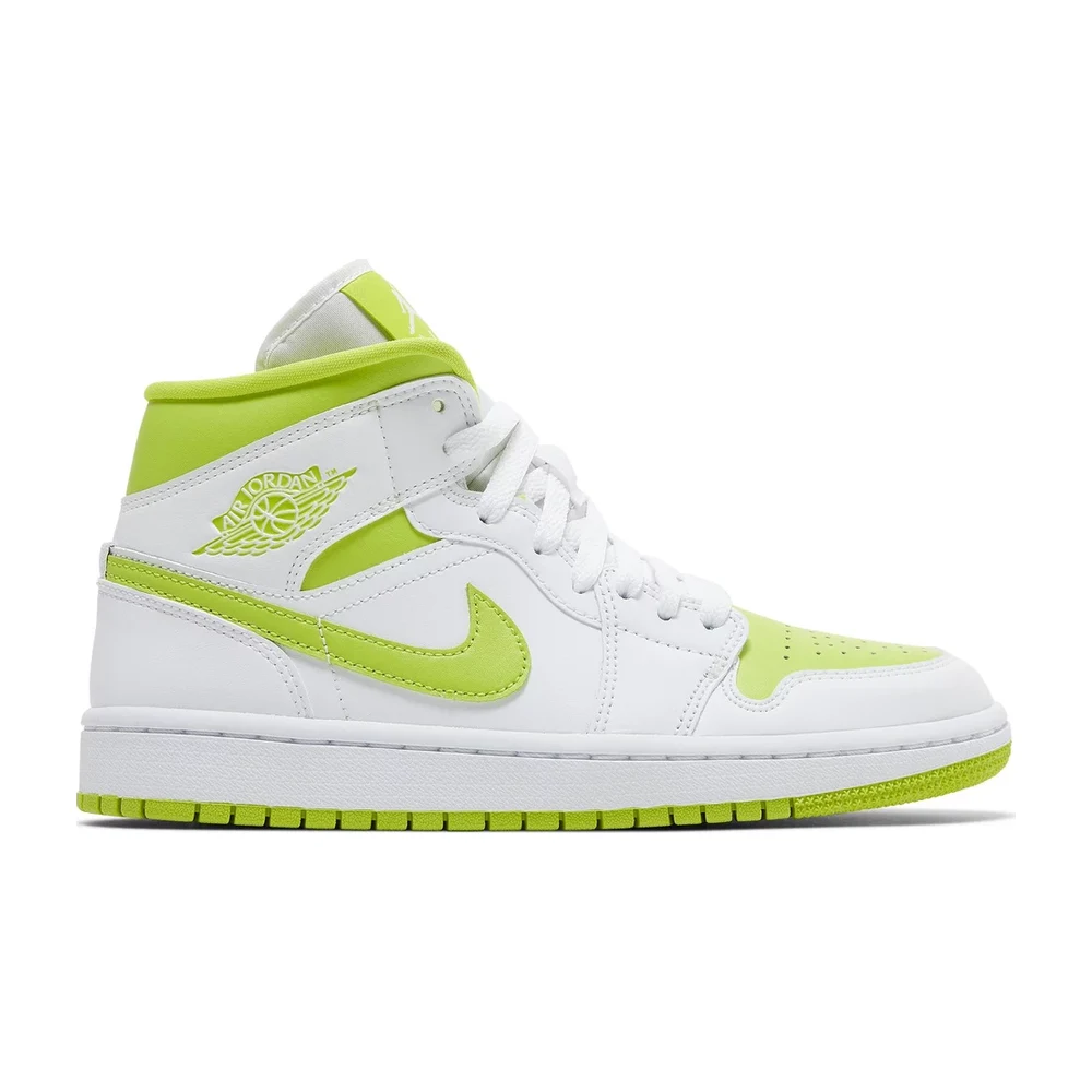 Air Jordan 1 Mid White Lime