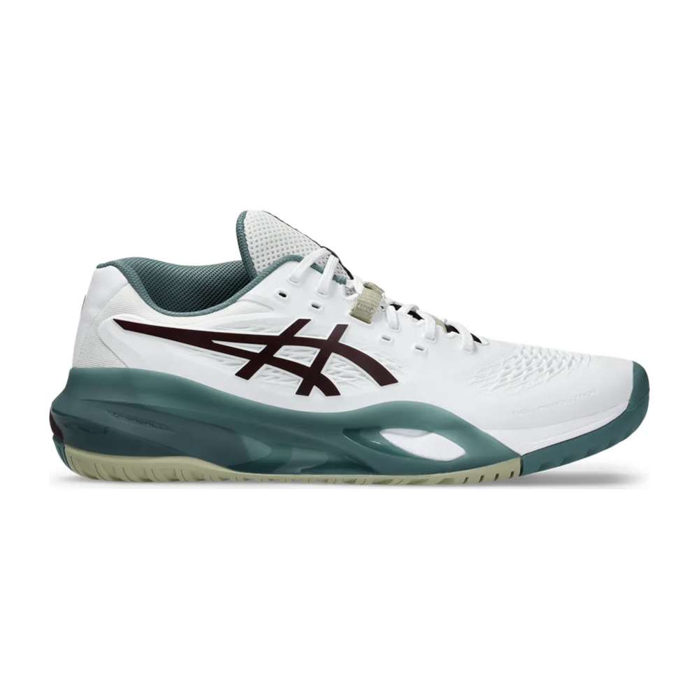 TENIS ASICS GEL-RESOLUTION X WHITE GREEN