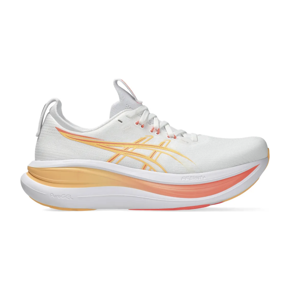 ASICS GEL-NIMBUS 28 WHITE SUN CORAL